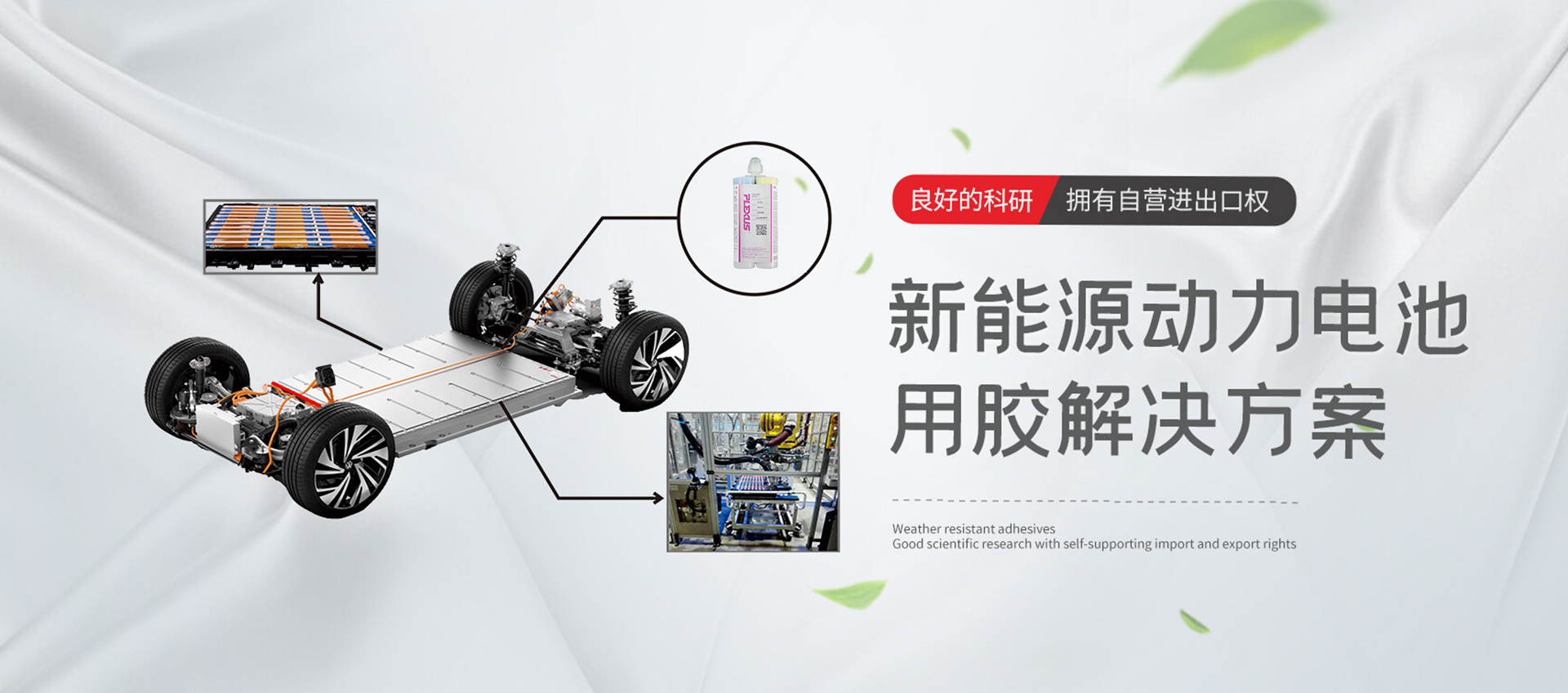 新能源汽車動(dòng)力電池用膠解決方案